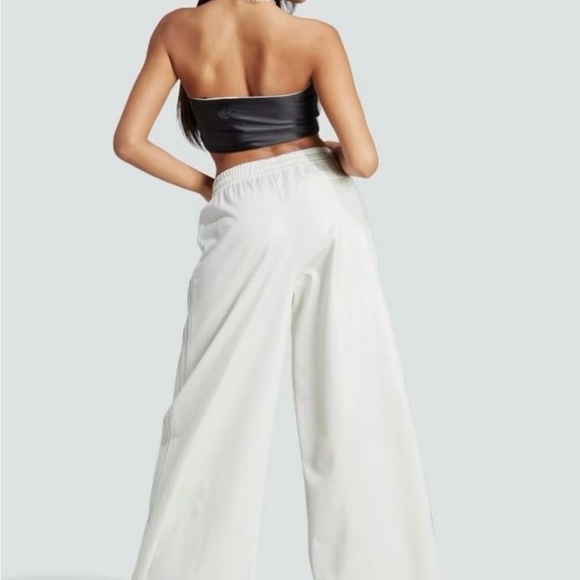 adidas Cream Wide-Leg Pants - Picture 4 of 10